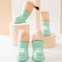 파스텔펫 반려동물 입체 하이탑 레인부츠, 알파카