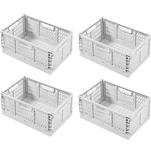 마이닝 접이식 수납폴딩박스 대형, 라이트그레이, 4개