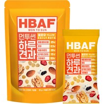HBAF 하루견과 먼투썬 옐로우, 20g, 10개