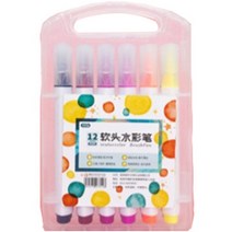 더조넷 소프트 마커펜 세트, 12색, 1세트
