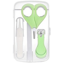 니드잇템 유아용 멀티 손톱깍이 4종 세트, 1세트, 그린