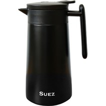 수에즈 보온보냉 주전자 물병, 860ml, 블랙