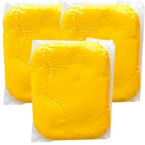 이야코 플라스틱 칼라 점토 200g, 노랑, 3개