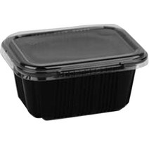 스완 일회용기 19159 검정색 1650ml, 200개, 1개입