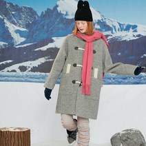 키르시 여성용 CHERRY FLEECE DUFFLE COAT MELANGE GRAY