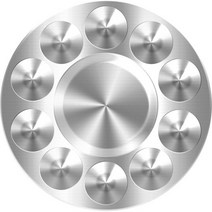 다사바바 알루미늄 팔레트 라운드, 1개, 10칸