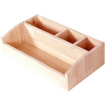 해마루 다용도 원목 멀티 4칸 정리함 M, 우드, 1개