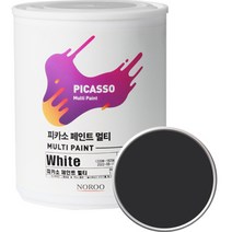 노루페인트 피카소 페인트 멀티 1L, 리얼블랙 SP1190, 1개