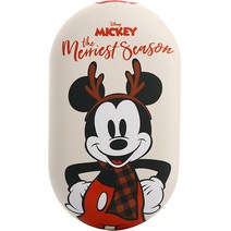 로이체 디즈니 양면발열 원터치 휴대용 충전식 무선 손난로 보조배터리 + 전용파우치, 미키, DSNY-RHW-A-MK