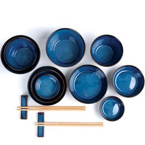 겐지아 카시아 도자기 홈세트 14p, 혼합색상, 밥공기 2p + 국공기 2p + 대접시 2p + 중접시 2p + 종지 2p + 젓가락 2p + 받침대 2p