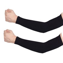 두발로 고탄력 팔토시 엘보우 보호대 세트, 블랙