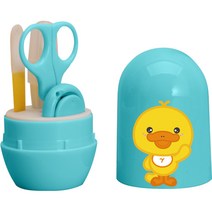 원더파파 귀여운 병아리 아기네일케어 4종세트, 블루, 1세트