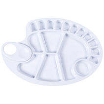 미빌 미술용품 철제파레트 화방용품 수채화 팔레트 원형, 17칸, 1개