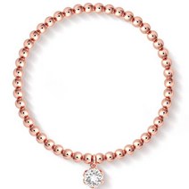 여성용 스와로브스키 크리스탈 제작 탄생석 포인트 볼 팔찌 JR334