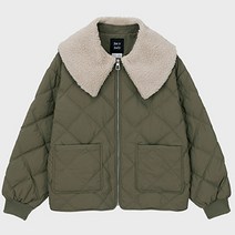 쥬시쥬디 여성용 J 퍼 카라 퀼팅 ON 다운점퍼 JWDJ727A