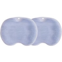간지앳홈 발바닥 마사지 각질 스크럽 브러쉬 매트 1 블루, 1개입, 2개