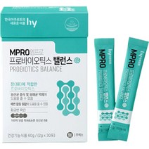 hy 엠프로 프로바이오틱스 밸런스 30개입, 2g, 1개