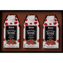 본네 로즈힙 퓨레 주스선물세트, 500ml, 3개