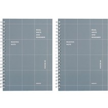 인디고 기본 독서기록장, 그레이, 2개