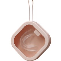 정월나나 사각 박스 틀니 보관함 핑크