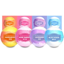 더허브샵 버블 스파클링 배쓰밤 100g x 4종 세트, 1세트