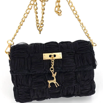 그물 공예 가방 뜨개질 DIY 키트, 블랙, 1개