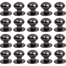 가죽공예 솔트레지 10mm, 흑니켈, 20개