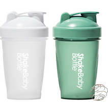 쉐이크베이비 보틀 쉐이커 2종 세트, 화이트, 그린, 600ml