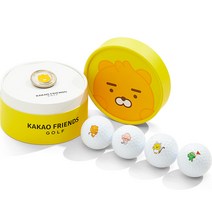 카카오프렌즈 골프 R3 기프트컵 리틀 프렌즈 3피스 4p, 화이트, 4개입, 1개