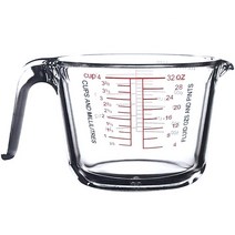 오븐락 퓨어 내열유리 계량컵 11780, 혼합색상, 1000ml