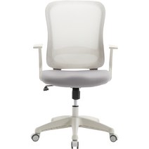 HJC체어 편안한 컴퓨터 책상 의자 VT-10W, VT-10W(화이트프레임), 화이트그레이