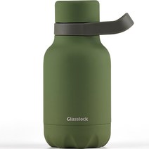 글라스락 아웃도어 핸들 텀블러, 350ml, 올리브그린