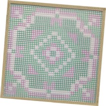 알로데 다용도 러그 발매트 DIY 스킬 자수 세트 30 x 30 cm, DS94, 1세트