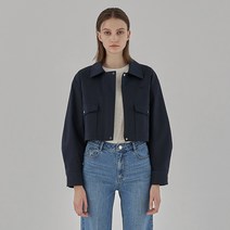 나인 여성용 유틸 셋업 크롭 트렌치 자켓 JK-2803