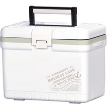 신와 홀리데이 아이스 박스 + 스티커 세트, 화이트(박스), 7L