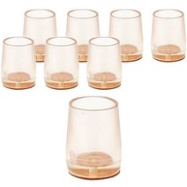 체어서퍼 소음방지 투명 펠트 의자발커버 원형 S, 혼합색상, 16개