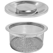 다소 싱크대 스텐 배수구 특대 거름망 62형 + 커버 세트, 1세트