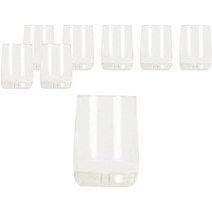 체어서퍼 논슬립 의자발커버 원형 M, 투명, 8개