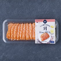 리로이 올반 생연어 회 250g + 소스 세트 (냉장), 1세트