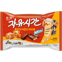 자유시간 미니 솔티드 아몬드 카라멜, 440g, 1개
