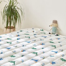 마틸라 아동용 리틀썸머 풍기인견 고정밴드 여름 침대 패드, 디노의여름