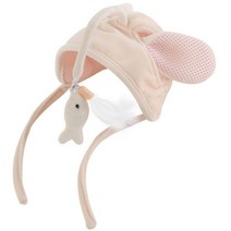 고양이 퀸펫 낚시놀이 동물모자 토끼 CT-232, 핑크토끼, 1개