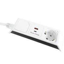 네모탭 USB 일반2구 고속충전 C타입 멀티탭, 3m, 1개