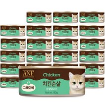 ANF 고양이 치킨순살 그레이비캔, 치킨, 80g, 24개