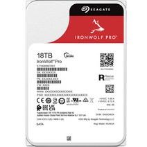 씨게이트 IronWolf Pro HDD, ST18000NT001, 18432GB