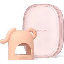 모윰 유아용 코끼리 치발기, 단품, 코랄핑크, 1개
