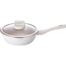 키친플라워 쿠킨 세라믹 인덕션 멀티플러스 팬, 24cm, 아이보리