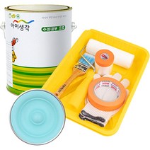 삼화페인트 아이생각 친환경 수성내부 프로 4L 페인트 도구세트, 버디그리, 4000ml, 1개