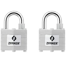 자커 철판 자물쇠 일반키 N30A, 2개