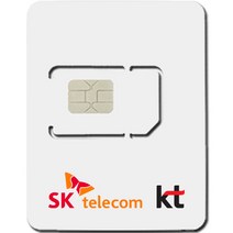 SIMTONG SK텔레콤 / KT 장기 종량제 한국 유심칩, 15일, 10GB
